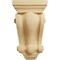 Ekena Millwork 4"W x 2 1/2"D x 7 1/2"H Cole Pilaster Wood Corbel, Alder CORW04X02X07COAL - alternate 2